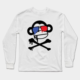 Monkey 3D Glasses Long Sleeve T-Shirt